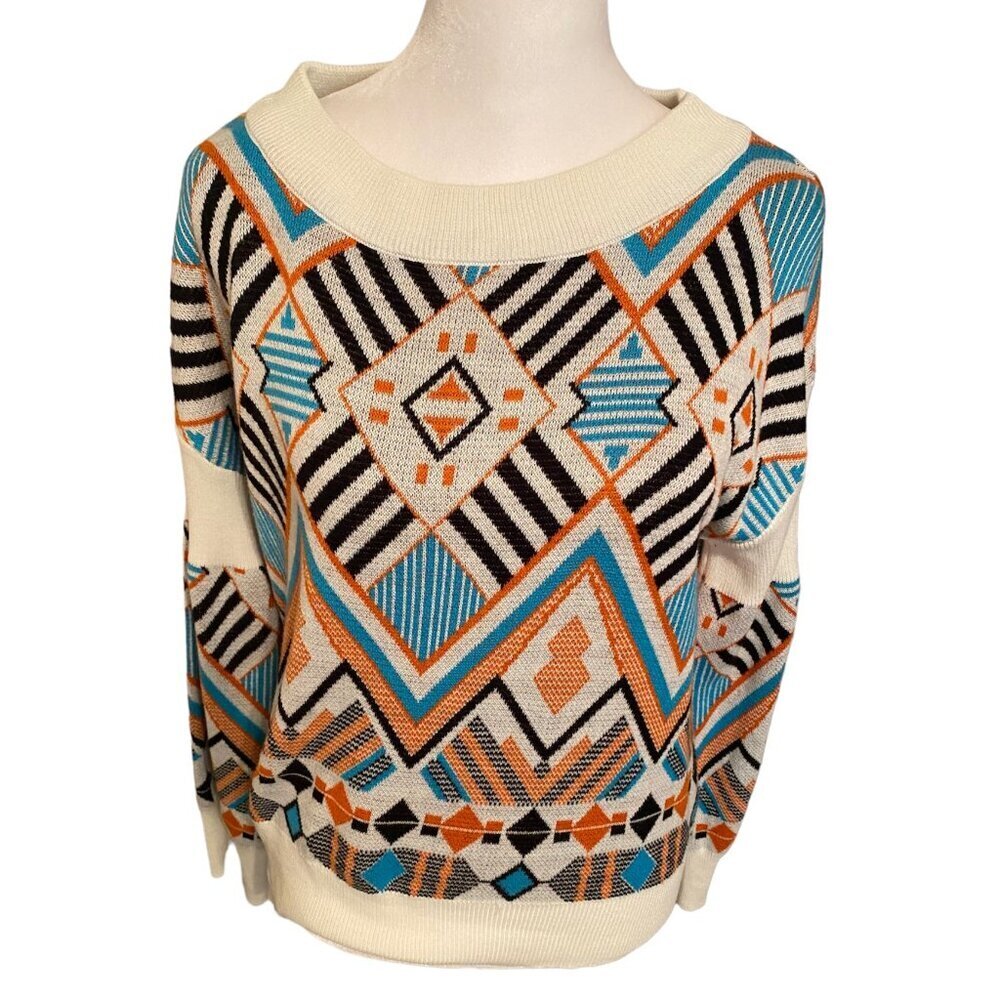 Geometrical Aztec Vibe Sweater Size S